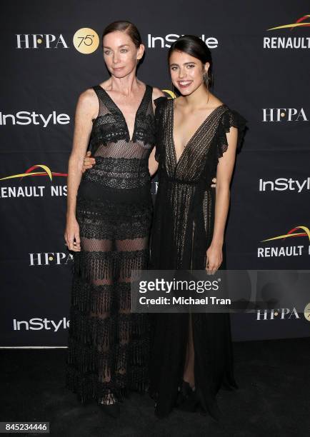 Julianne Nicholson and Margaret Qualley attend the HFPA & InStyle Annual Celebration of 2017 Toronto International Film Festival held at Windsor Arms...