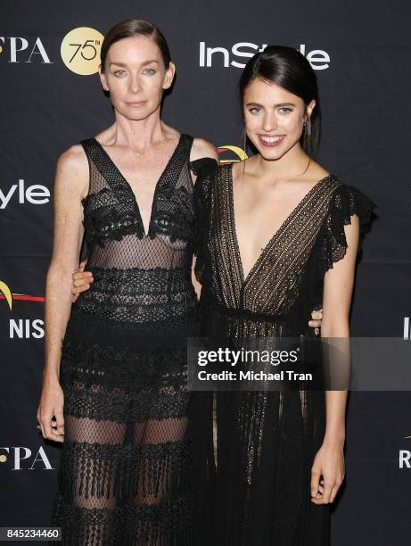 Julianne Nicholson and Margaret Qualley attend the HFPA & InStyle Annual Celebration of 2017 Toronto International Film Festival held at Windsor Arms...