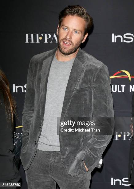 Armie Hammer attends the HFPA & InStyle Annual Celebration of 2017 Toronto International Film Festival held at Windsor Arms Hotel on September 9,...