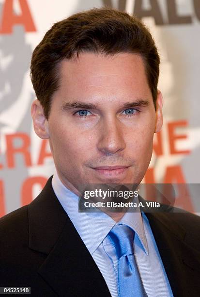 Director Bryan Singer attends "Valkyrie" premiere at Conciliazione Auditorium on January 28, 2009 in Rome, Italy.