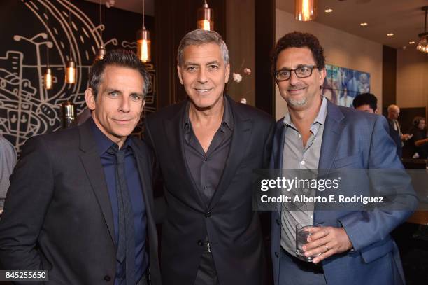 Actor Ben Stiller, Director George Clooney and Producer Grant Heslov attend Entertainment Weekly's Must List Party during the Toronto International...