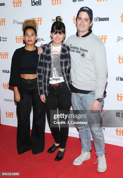 Producer Melody C. Roscher, actor Nevada Caldwell and director Robin Comisar attend the premiere of "Great Choice" during the 2017 Toronto...