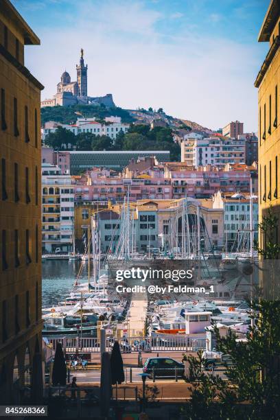 inside old port (vieux port) marseille,france, europe - marseille stock-fotos und bilder