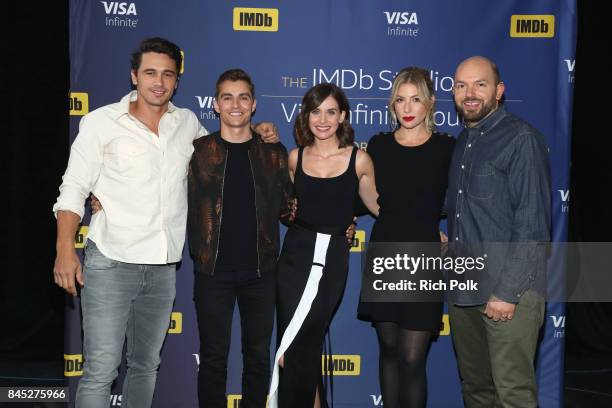Director/actor James Franco, actress Alison Brie, actor Dave Franco, actress Ari Graynor and actor Paul Scheer of 'The Disaster Artist' attend The...
