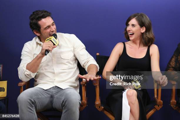 Director/actor James Franco and actress Alison Brie of 'The Disaster Artist' attend The IMDb Studio Hosted By The Visa Infinite Lounge at The 2017...