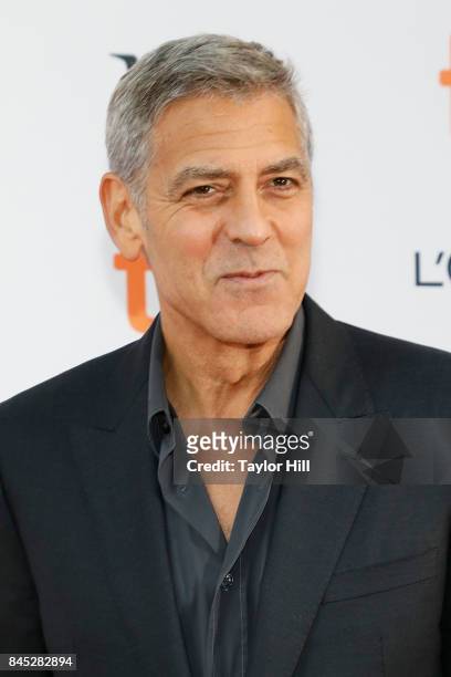 George Clooney attends the premiere of "Suburbicon" during the 2017 Toronto International Film Festival at Princess of Wales Theatre on September 9,...