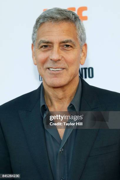 George Clooney attends the premiere of "Suburbicon" during the 2017 Toronto International Film Festival at Princess of Wales Theatre on September 9,...