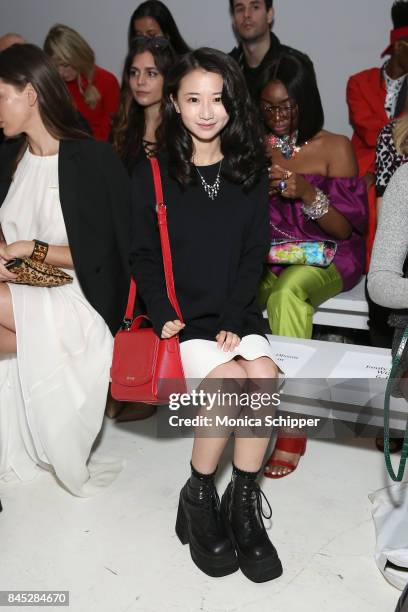 Actress Annie Q. Attends Dan Liu fashion show during New York Fashion Week: The Shows at Gallery 3, Skylight Clarkson Sq on September 10, 2017 in New...