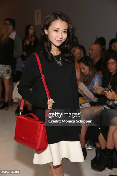 Actress Annie Q. Attends Dan Liu fashion show during New York Fashion Week: The Shows at Gallery 3, Skylight Clarkson Sq on September 10, 2017 in New...