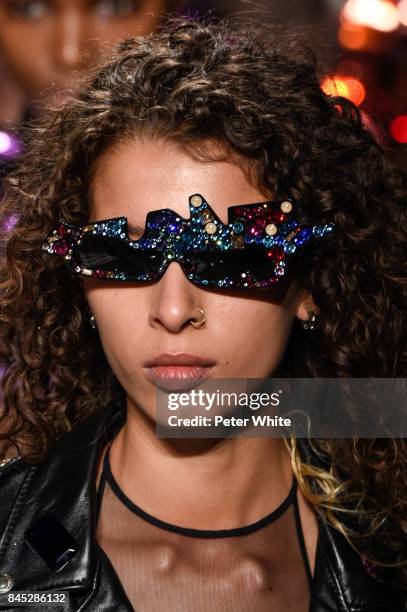 Alice Metza walks the runway during the Jeremy Scott fashion show during New York Fashion Week on September 8, 2017 in New York City.