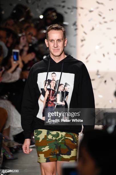 Jeremy Scott walks the runway after the Jeremy Scott fashion show during New York Fashion Week on September 8, 2017 in New York City.