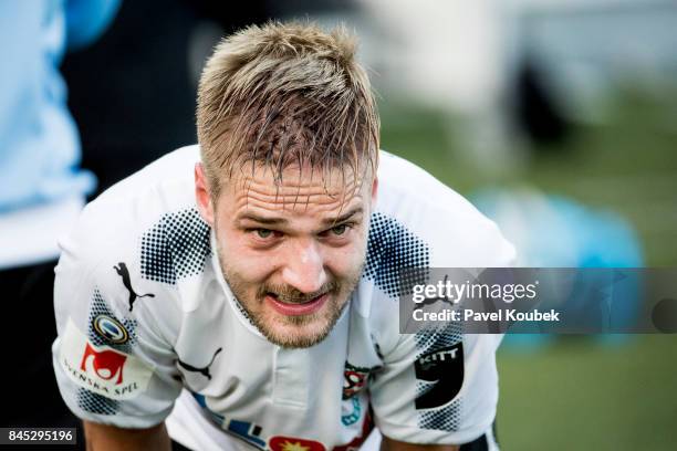 Martin Lorentzson of Orebro SK during the Allsvenskan match between Orebro SK and Malmo FF at Behrn Arena on September 10, 2017 in Orebro, Sweden.