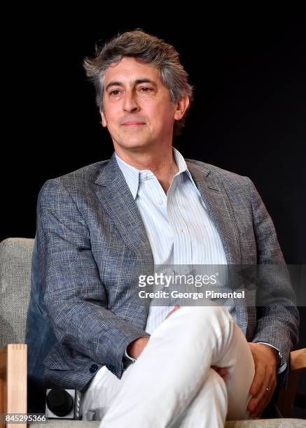 Writer/director/producer Alexander Payne speaks onstage at the "Downsizing" press conference during the 2017 Toronto International Film Festival at...