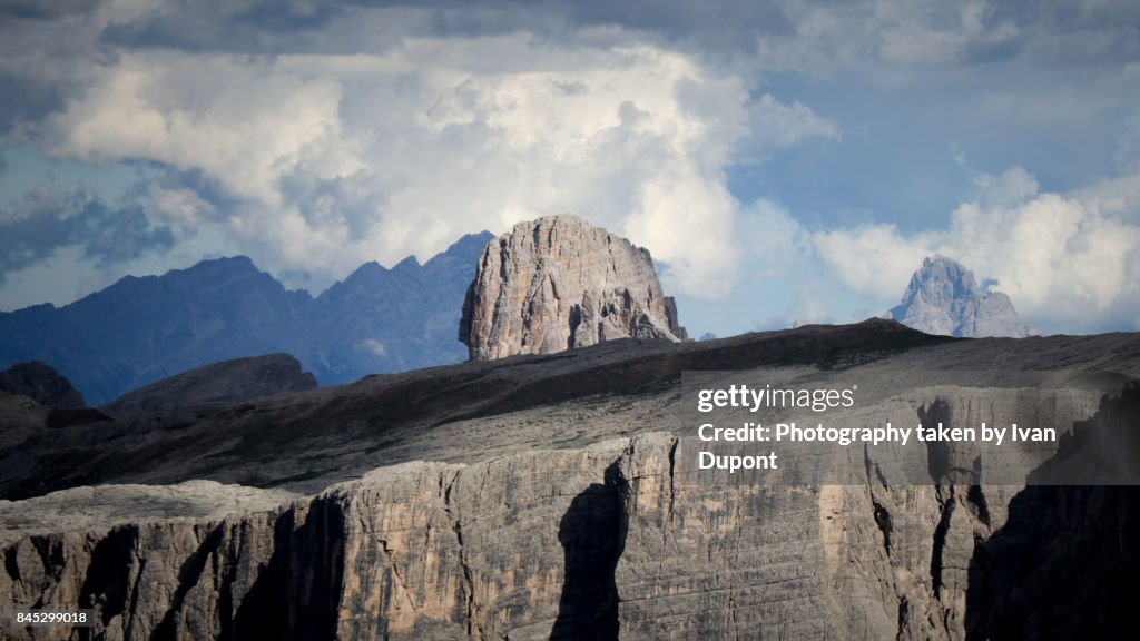 Paysage de montagnes dans les Dolomites