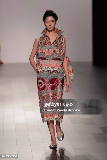 Model walks the runway during the Francesca Liberatore - Runway - September 2017 - New York Fashion Week: The Shows on September 10, 2017 in New York...