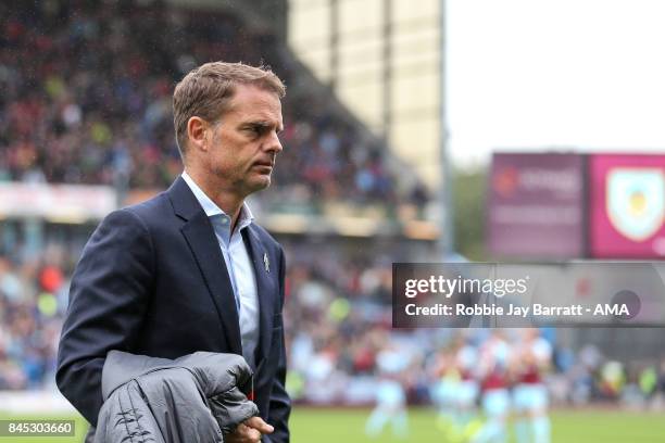 Frank de Boer head coach / manager of Crystal Palace during the Premier League match between Burnley and Crystal Palace at Turf Moor on September 10,...