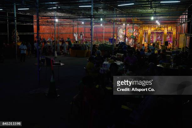 General view of the temple during the Chinese Hungry Ghost Festival on Sept. 10, 2017 in Kuala Lumpur, Malaysia. The Hungry Ghost Festival is...