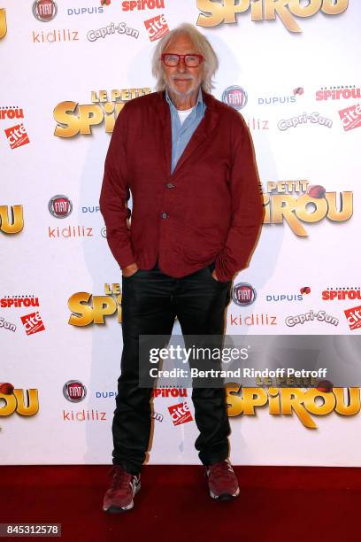 Actor of the movie Pierre Richard attends the "Le Petit Spirou" Paris Premiere at Le Grand Rex on September 10, 2017 in Paris, France.