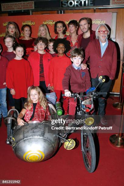 Actresses of the movie Gwendolyn Gourvenec, Armelle Lesniak, Virginie Hocq, Director Nicolas Bary, "Le Petit Spirou" Sacha Pinault, Pierre Richard...