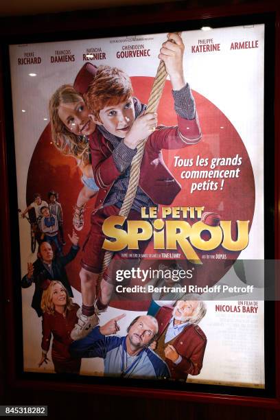 Illustration view during the "Le Petit Spirou" Paris Premiere at Le Grand Rex on September 10, 2017 in Paris, France.