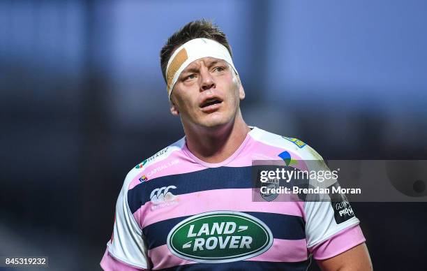 Dublin , Ireland - 8 September 2017; Matthew Rees of Cardiff during the Guinness PRO14 Round 2 match between Leinster and Cardiff Blues at the RDS...