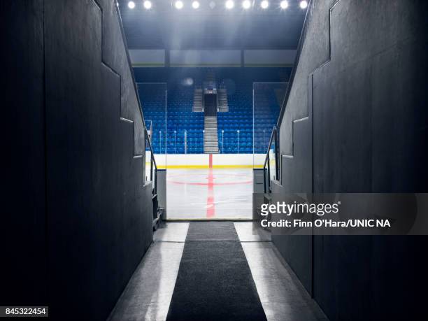 hockey rink - pista de hockey de hielo fotografías e imágenes de stock