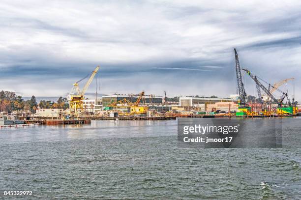 mare island shipyard facility - vallejo stock pictures, royalty-free photos & images