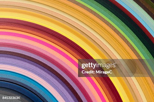 Paper Curved Stack Colorful Paper Stacking In Curve Shape High-Res Stock Photo - Getty Images
