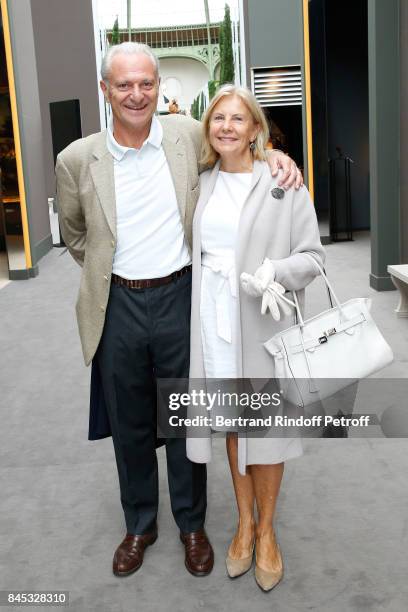 Alain Flammarion and his wife Suzanna Flammarion attend the Biennale des Antiquaires 2017 : Pre-Opening at Grand Palais on September 10, 2017 in...