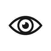 Eye icon. Vector illustration.