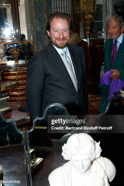 Benjamin Steinitz attends the Biennale des Antiquaires 2017 : Pre-Opening at Grand Palais on September 10, 2017 in Paris, France.