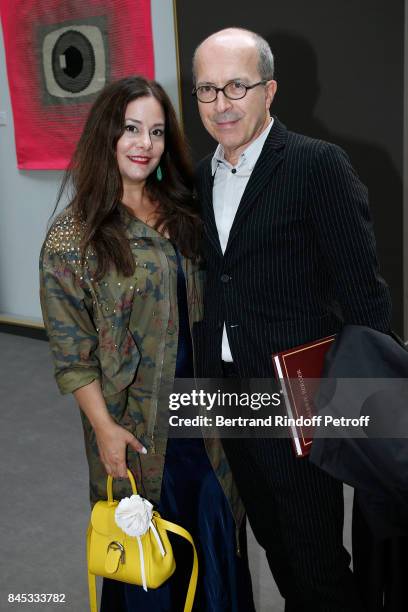 Of Sonia Rykiel, Jean-Marc Loubier and his wife Hedieh attend the Biennale des Antiquaires 2017 : Pre-Opening at Grand Palais on September 10, 2017...