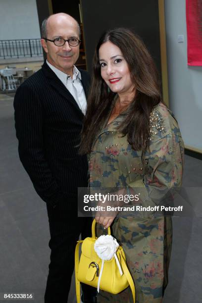 Of Sonia Rykiel, Jean-Marc Loubier and his wife Hedieh attend the Biennale des Antiquaires 2017 : Pre-Opening at Grand Palais on September 10, 2017...