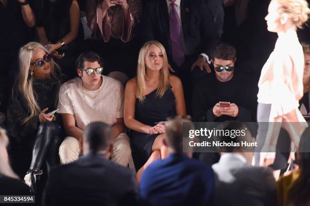 Karen Shiboleth, Peter Brant, Jr. And Tiffany Trump attend the Taoray Wang fashion show during New York Fashion Week: The Shows at Gallery 1,...