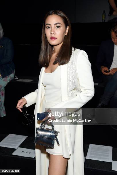 Janie Tienphosuwan attends Vivienne Tam fashion show during New York Fashion Week: The Shows at Gallery 1, Skylight Clarkson Sq on September 10, 2017...