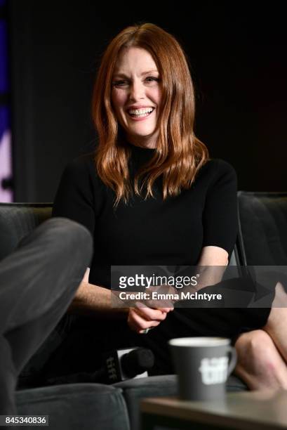 Actor Julianne Moore at the "Suburbicon" press conference during the 2017 Toronto International Film Festival held at TIFF Bell Lightbox on September...