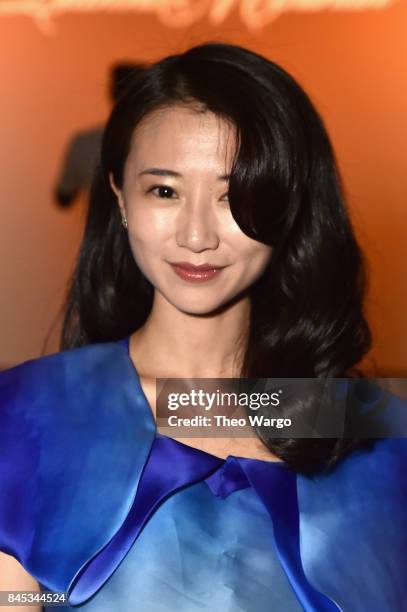 Annie Q attends Leanne Marshall fashion show during New York Fashion Week: The Shows at Gallery 2, Skylight Clarkson Sq on September 10, 2017 in New...