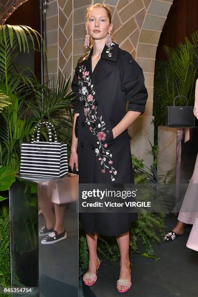 Model poses at Kate Spade Presentation Spring/Summer 2018 during New York Fashion Week on September 8, 2017 in New York City.