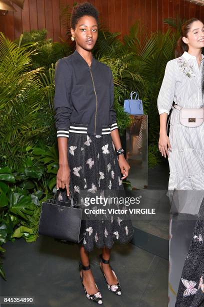 Model poses at Kate Spade Presentation Spring/Summer 2018 during New York Fashion Week on September 8, 2017 in New York City.