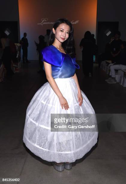 Actress Annie Q attends the Leanne Marshall fashion show during New York Fashion Week at Gallery 2, Skylight Clarkson Sq on September 10, 2017 in New...