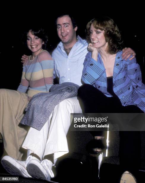 Actress Melanie Chartoff, actor Andy Kaufman and actress Brandis Kemp attend the Taping of the Late Night Sketch Show "Fridays" on February 20, 1981...