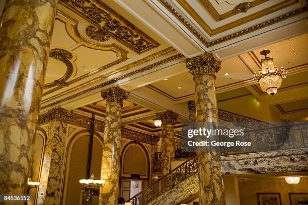 The interior lobby of the luxury Nob Hill Fairmont Hotel is seen in this 2009 San Francisco, California, photo.