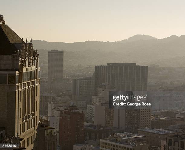 View of the Mark Hopkins Hotel and Noe Valley is seen in this 2009 San Francisco, California, photo taken from the Fairmont Hotel on Nob Hill.