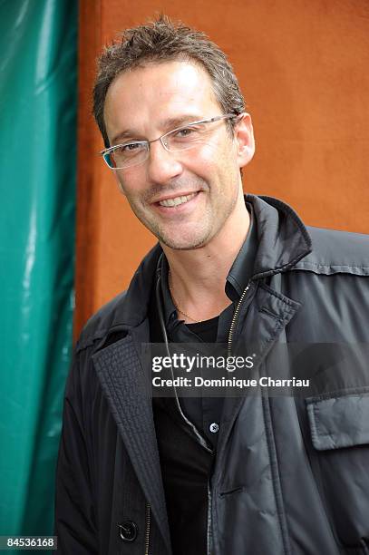 Julien Courbet attends The French Open 2008 at Roland Garros on June 04, 2008 Paris, France