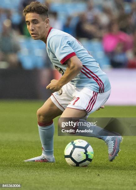 Emre Mor of Celta de Vigo in action during the La Liga match between RC Celta de Vigo and Deportivo Alaves at Balaidos Stadium on September 10, 2017...