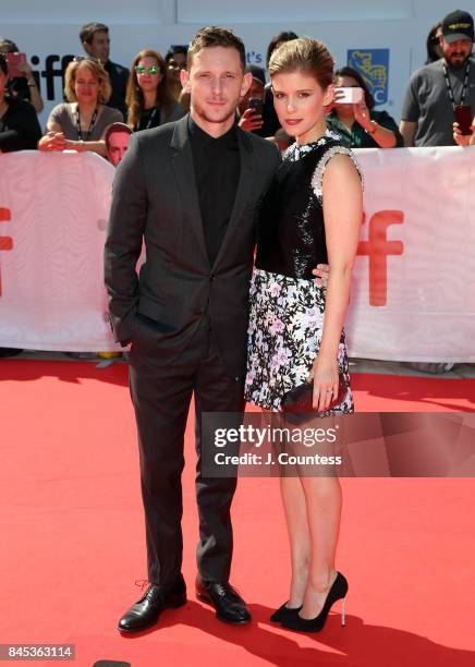 Actors Jamie Bell and Kate Mara attend the premiere of "Chappaquiddick" during the 2017 Toronto International Film Festival at Roy Thomson Hall on...