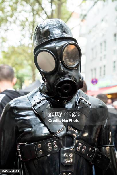 People attend the 'Folsom Europe' 2017 fetish street festival in Berlin, Germany on September 9, 2017. The annual festival was first held 2004 in...
