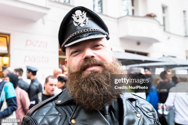 People attend the 'Folsom Europe' 2017 fetish street festival in Berlin, Germany on September 9, 2017. The annual festival was first held 2004 in...