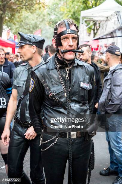 People attend the 'Folsom Europe' 2017 fetish street festival in Berlin, Germany on September 9, 2017. The annual festival was first held 2004 in...