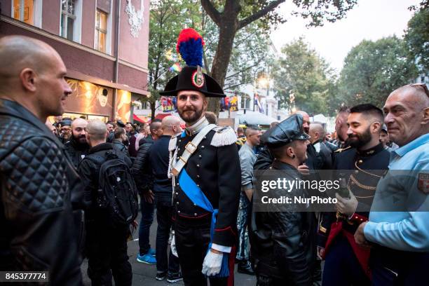 People attend the 'Folsom Europe' 2017 fetish street festival in Berlin, Germany on September 9, 2017. The annual festival was first held 2004 in...